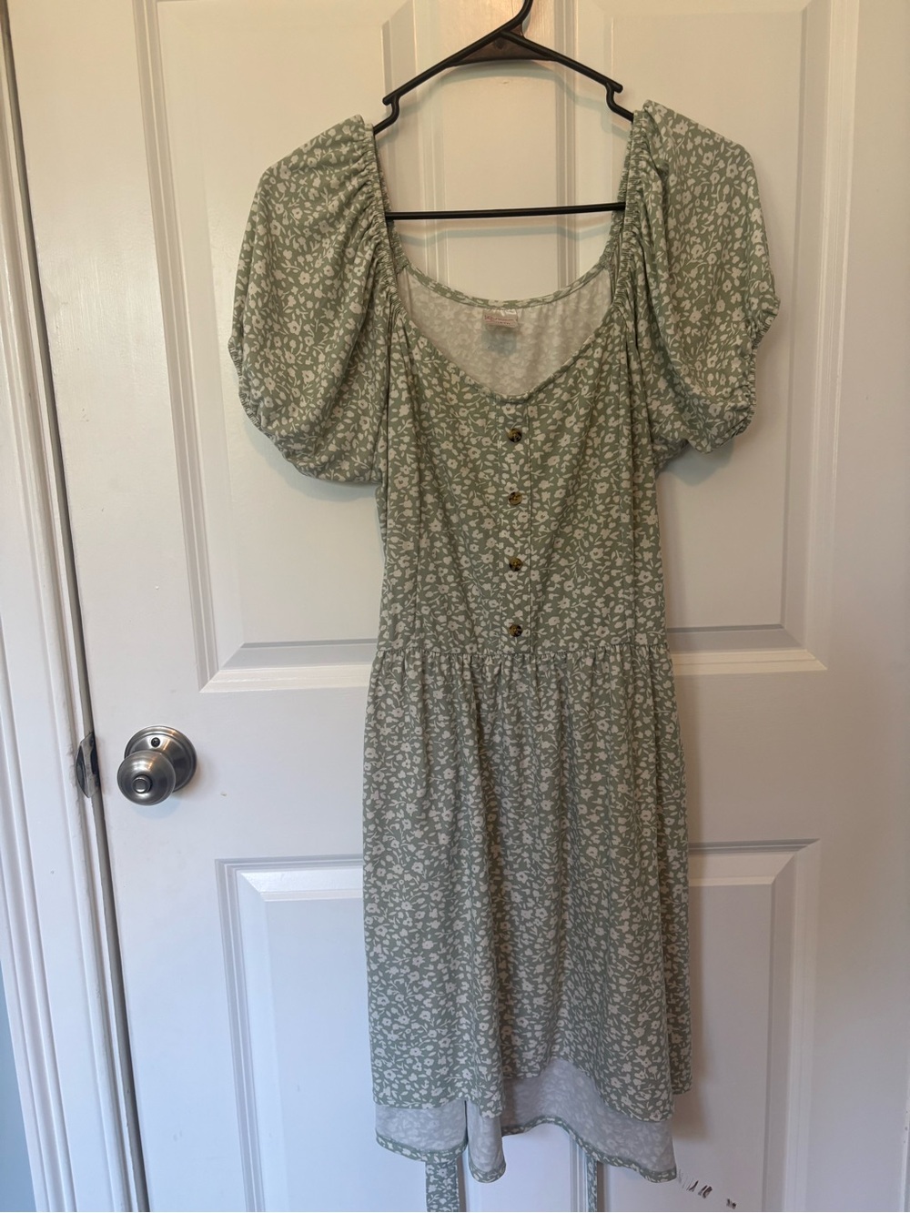 Babydoll Milkmaid Summer Floral Puff Sleeve Dress